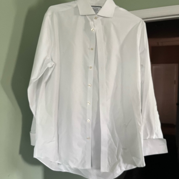 White mens french cuff shirts - Picture 3 of 4